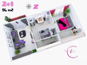 Pronájem bytu 2+1, Jihlava, Bratří Čapků, 54 m2