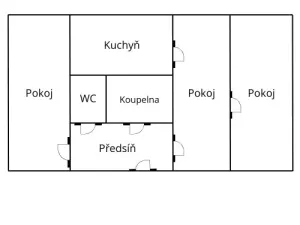 Pronájem bytu 3+1, Záboří, 58 m2