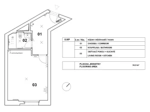 Pronájem bytu 1+kk, Praha - Vršovice, Krymská, 34 m2