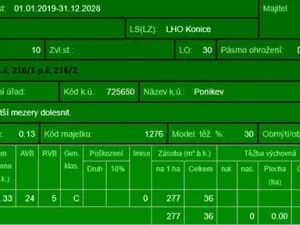 Prodej lesa, Ludmírov, 9585 m2