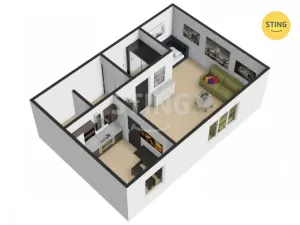 Pronájem bytu 1+1, Přerov, Pod Skalkou, 9500 m2