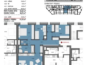 Prodej bytu 4+kk, Šlapanice, 100 m2