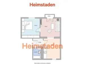 Pronájem bytu 2+1, Ostrava - Poruba, Dělnická, 49 m2