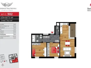 Prodej bytu 3+kk, Praha - Jinonice, Kačírkova, 76 m2