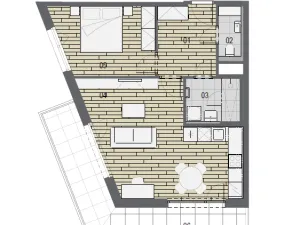 Pronájem bytu 2+kk, Ostrava, F. X. Riepla, 80 m2
