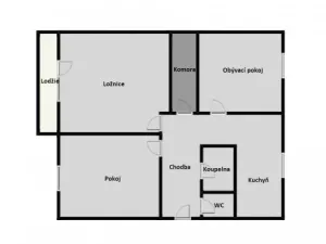 Pronájem bytu 3+1, Lány, U lipky, 76 m2