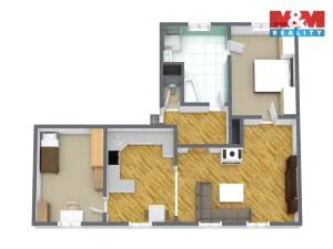 Prodej bytu 3+1, Kadaň, Dvořákova, 118 m2