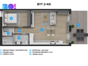 Pronájem apartmánu, Soběšovice, 82 m2