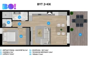 Pronájem bytu 2+kk, Soběšovice, 78 m2