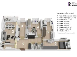 Prodej bytu 4+1, Praha - Chodov, Tererova, 89 m2