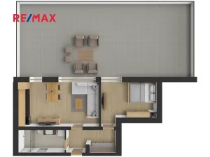 Pronájem bytu 2+kk, Železná Ruda, Klatovská, 43 m2