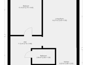 Pronájem bytu 2+kk, Praha - Kobylisy, Šiškova, 46 m2