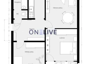 Prodej bytu 3+1, Plzeň, Pod Vrchem, 62 m2