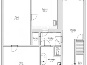 Prodej rodinného domu, Hořice, Palackého náměstí, 207 m2