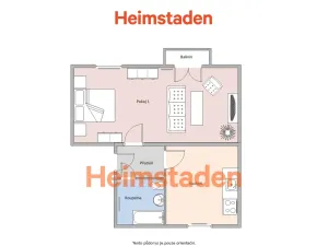 Pronájem bytu 2+kk, Karviná - Nové Město, Brožíkova, 41 m2