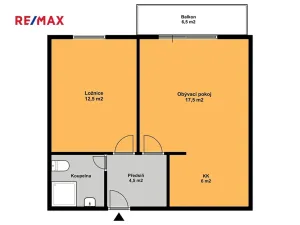 Prodej bytu 2+kk, Praha - Libeň, Podvinný mlýn, 45 m2