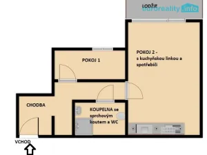 Prodej bytu 2+kk, Strakonice, U Zahrádek, 46 m2