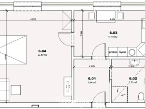 Prodej bytu 2+kk, Mšené-lázně, Mládežnická, 56 m2