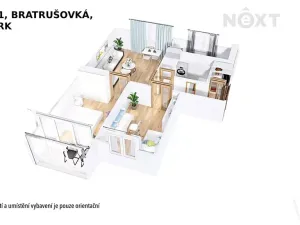 Prodej bytu 3+1, Šumperk, Bratrušovská, 68 m2