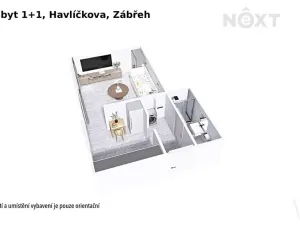 Prodej bytu 1+1, Zábřeh, Havlíčkova, 28 m2