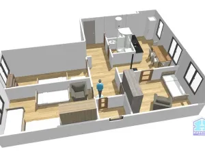 Prodej bytu 3+1, Hošťka, 64 m2