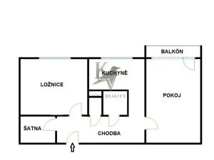Pronájem bytu 2+1, Orlová, Masarykova třída, 62 m2