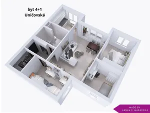 Prodej bytu 4+1, Šternberk, Uničovská, 75 m2