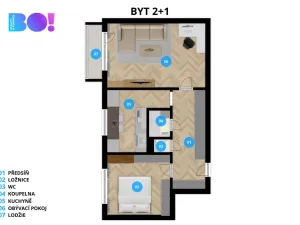 Prodej bytu 2+1, Valašské Meziříčí, Na Šištotě, 53 m2