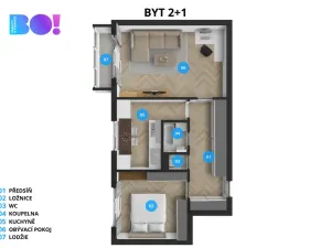 Prodej bytu 2+1, Valašské Meziříčí, Na Šištotě, 53 m2