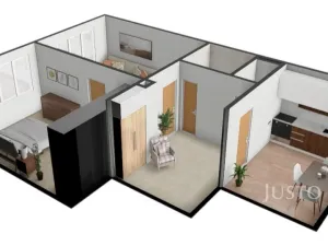 Prodej bytu 2+1, Písek - Budějovické Předměstí, Šafaříkova, 52 m2