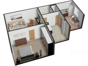 Prodej bytu 2+1, Písek - Budějovické Předměstí, Šafaříkova, 52 m2