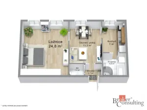 Prodej bytu 2+1, Nejdek, náměstí Karla IV., 70 m2