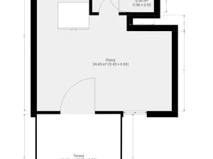 Pronájem bytu 2+kk, Brno, Líšeňská, 34 m2