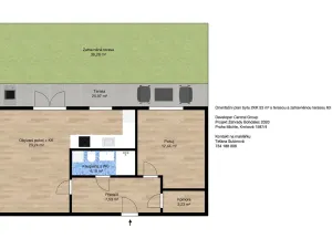 Prodej bytu 2+kk, Praha - Michle, Krnkova, 53 m2