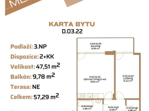 Prodej bytu 2+kk, Znojmo, Holandská, 47 m2