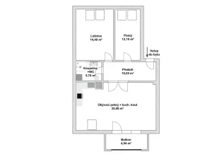 Prodej bytu 3+kk, Olomouc - Nová Ulice, Horní lán, 82 m2