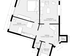 Prodej bytu 2+1, Praha - Žižkov, Basilejské náměstí, 73 m2