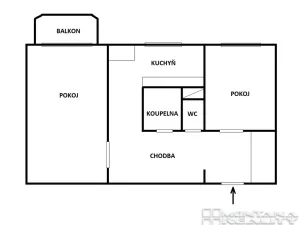 Prodej bytu 2+1, Olomouc, V hlinkách, 52 m2