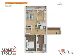 Prodej bytu 3+1, Pardubice - Polabiny, Bělehradská, 78 m2