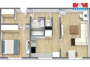 Prodej bytu 2+1, Karlovy Vary - Rybáře, Konečná, 55 m2