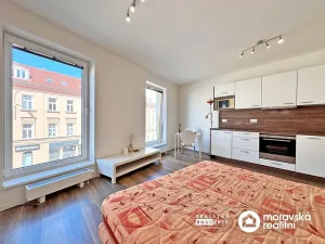 Pronájem bytu 1+kk, Brno, Hybešova, 31 m2