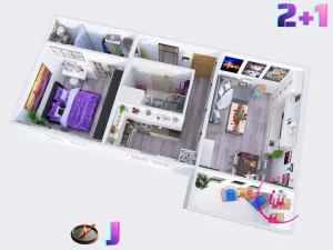 Prodej bytu 2+1, Třebíč - Nové Dvory, Jar. Heyrovského, 50 m2