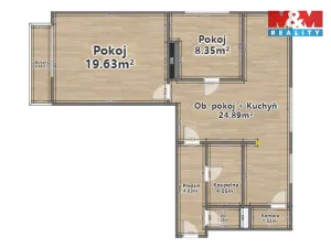 Prodej bytu 3+1, Dlouhá Ves, 74 m2