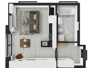 Pronájem bytu 1+kk, Heřmanova Huť, U Pondu, 34 m2