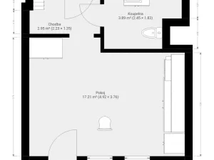 Pronájem bytu 1+kk, Brno, Rybářská, 29 m2