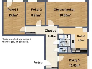 Prodej bytu 4+1, Kladno, Čs. armády, 92 m2