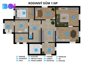 Prodej rodinného domu, Fulnek - Děrné, 265 m2