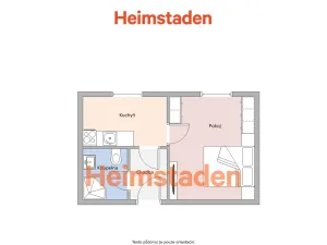 Pronájem bytu 1+1, Hlučín, 1. máje, 28 m2