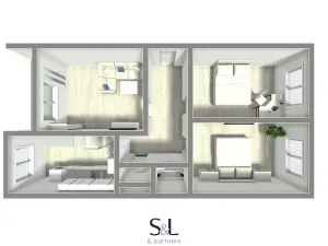 Pronájem bytu 3+1, Česká Lípa, Šluknovská, 74 m2