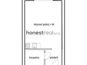 Pronájem bytu 1+kk, Brno, Nadační, 36 m2